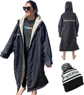 Drywrap Long Sleeve Changing Robe – Waterproof, Windproof, Fleece-Lined